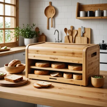 Идеальная кухня начинается с правильных решений: экологичная хлебница из бамбука как элемент современного интерьера